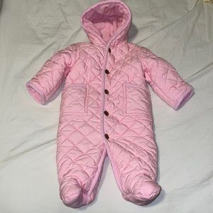 Ralph Lauren Baby Winter One-Piece Bunting 3 month Hooded Fleece Lined